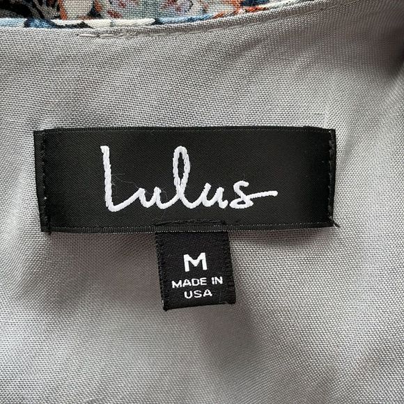 Lulu’s Design Major Grey Print Sleeveless Swing Dress. Size Medium. - Picture 12 of 14